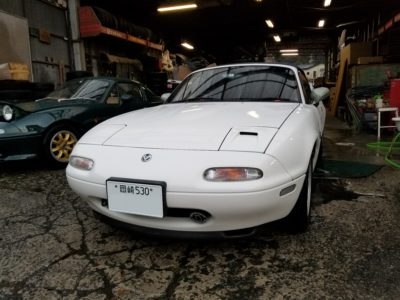 ＮＡロードスター　車検とお父さんムフフ(#^.^#)➀