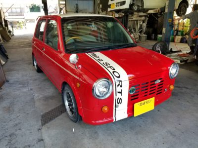 ミラ・スポーツ　車高調・ドアゴム交換 ラスト