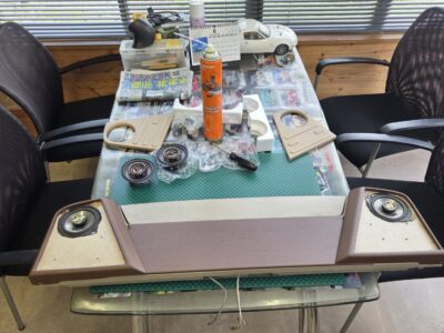 ＮＢ用エアロボード(ｽﾋﾟｰｶｰ付)加工・取付　②ラスト